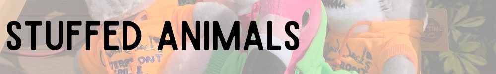 A close up of the word animals on top of some socks