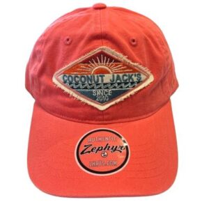 A red hat with the words " goodluck 1 9 8 5 ".